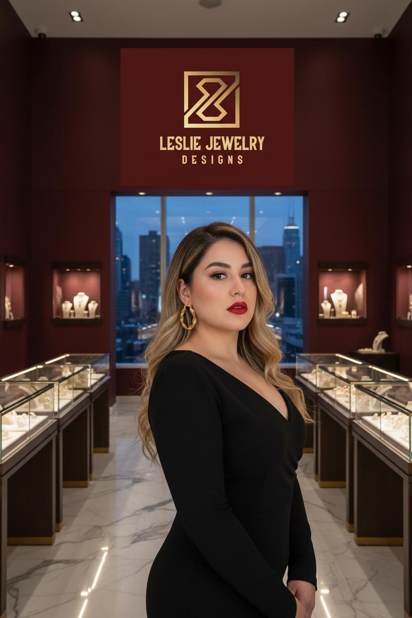 Leslie in Showroom with Product