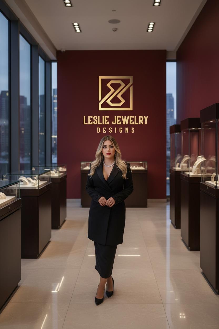 Leslie with 2mm Herringbone Necklace